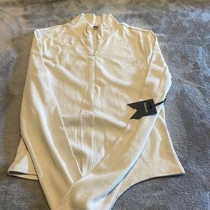Talentless BRAND NEW with tags. Bodysuit, quarter zip. Bone color. Size S